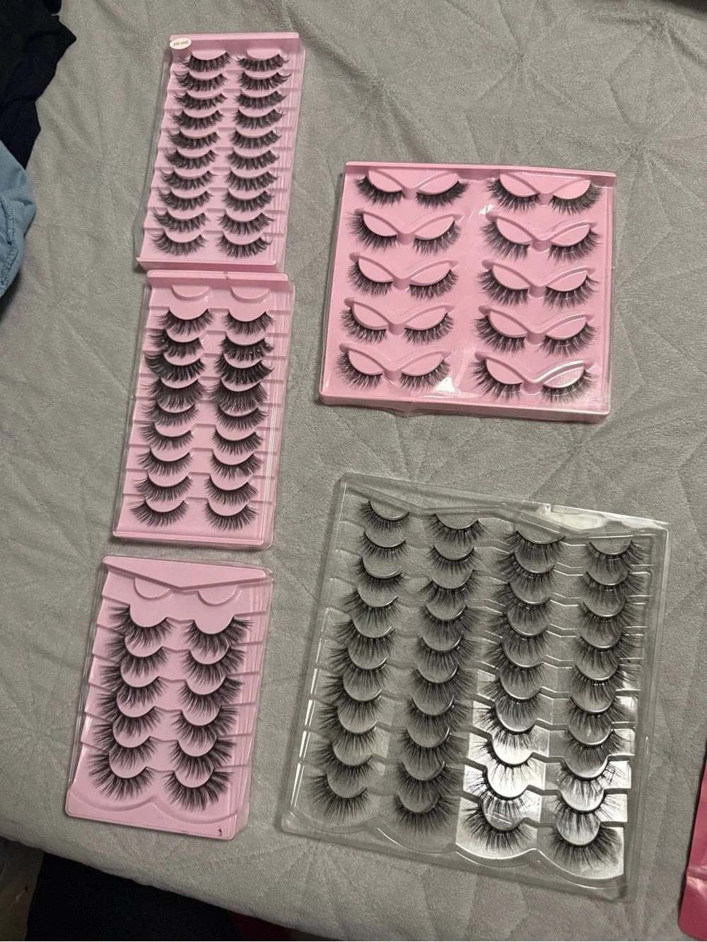 Multipack Black False Eyelashes - Volume Lash Tray Set